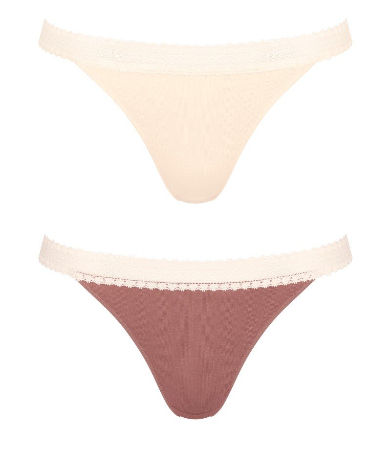 2 x Majtki damskie sloggi GO Ribbed Tanga C2P-L