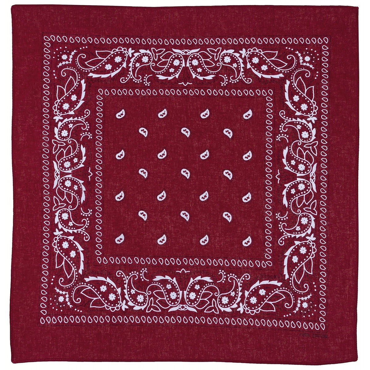 Bandamka Bandana Chusta 55X55 Cm Bordowo-Biała