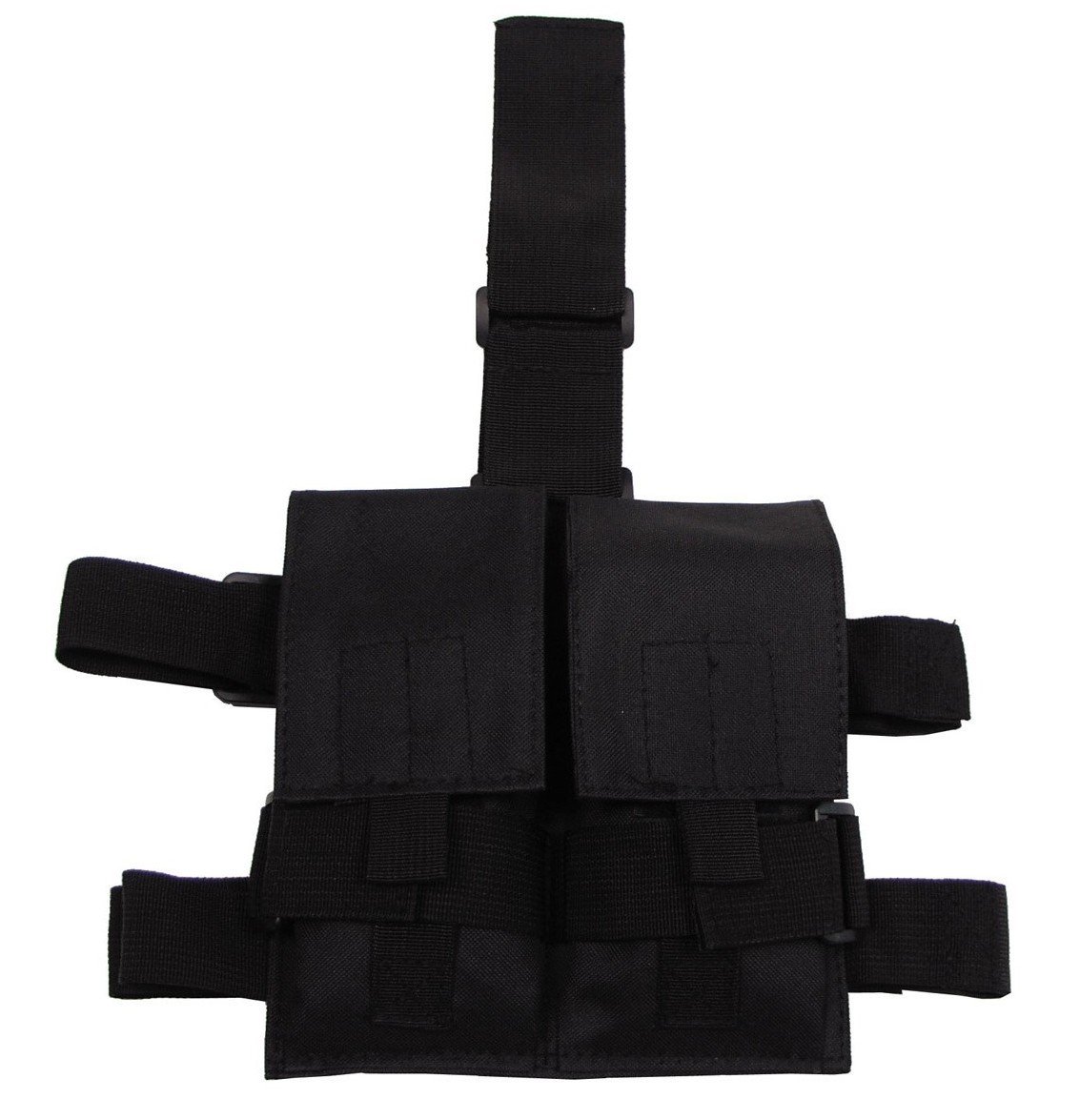 Podwójna ładownica na magazynki (mocowanie na nogę) czarna