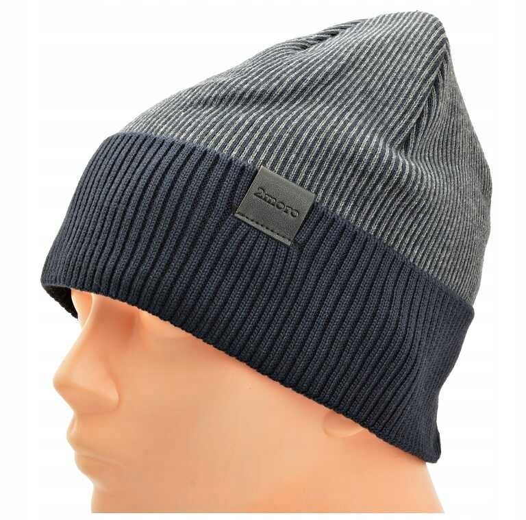 Męska CZAPKA ZIMOWA L/XL Akryl - na zimę - POLAREM