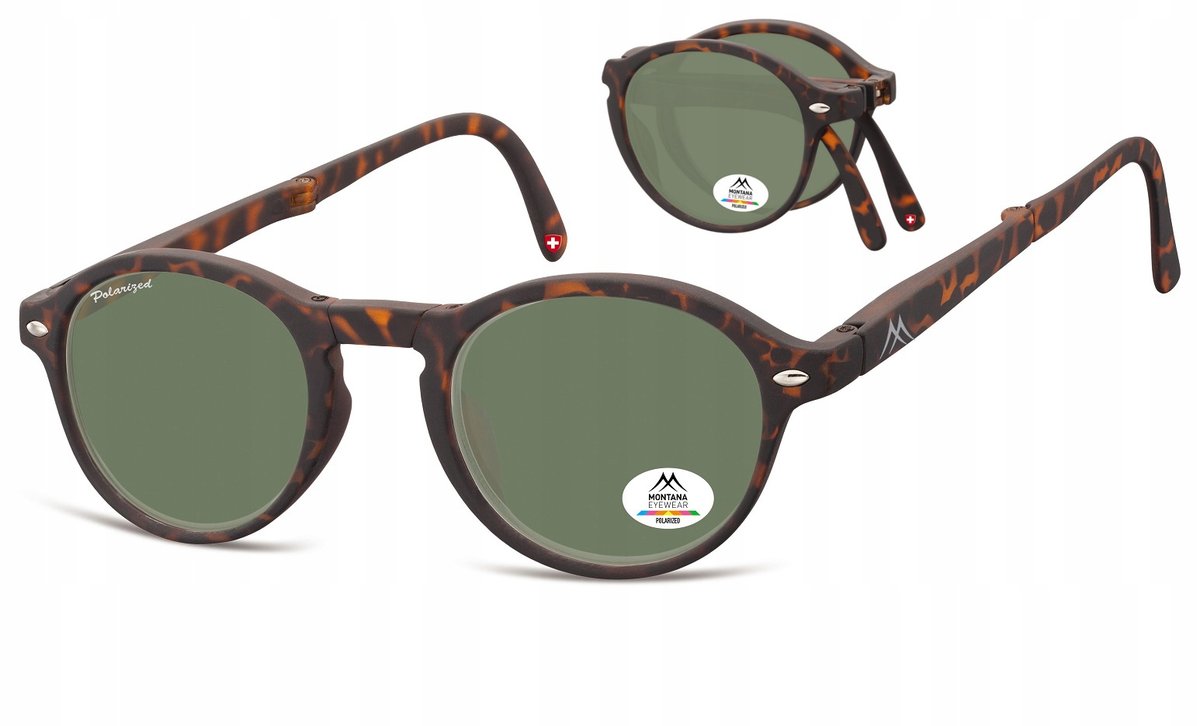 SKŁADANE Polaryzacyjne Okulary Unisex Lenonki mat