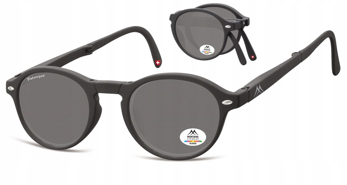 SKŁADANE Polaryzacyjne Okulary Unisex Lenonki mat