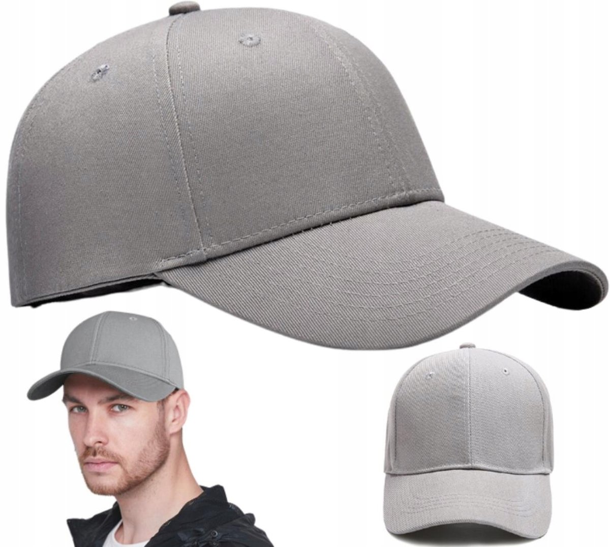 Czapka z daszkiem bejsbolówka jeans vintage LETNIA