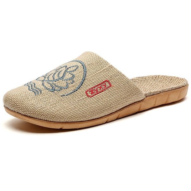 Kapcie Męskie Lekkie Ogrodowe Stylowe Modne Domowe Zielony Lotus 44/45