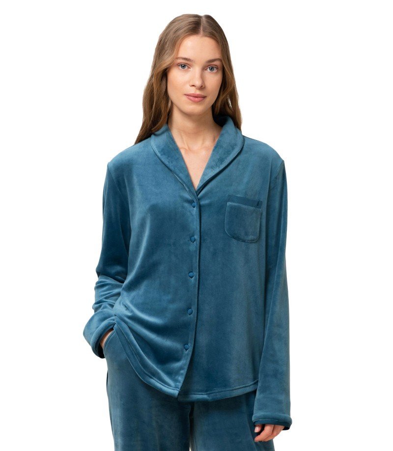 Koszula damska Mix & Match VELOUR BOYFRIEND TOP-38