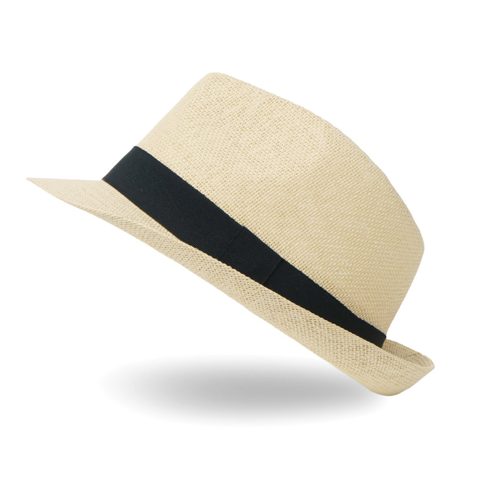 KAPELUSZ TRILBY SŁOMKOWY MĘSKI DAMSKI LATO KOLORY 58 - KPL-725004-SLO/58