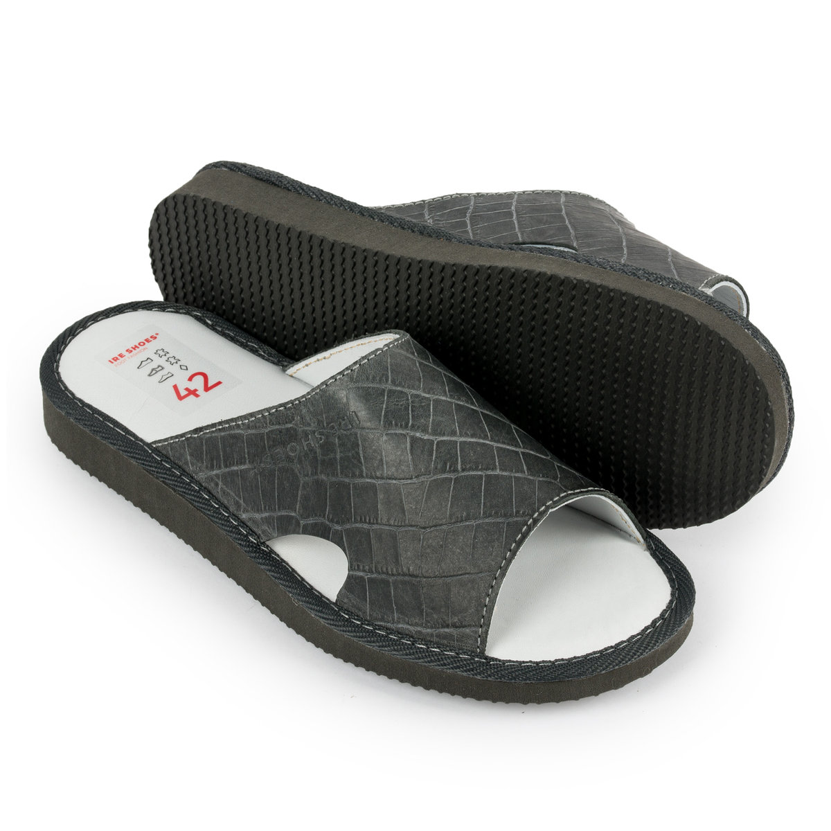 Ireshoes Kapcie męskie na lato kozia skóra r.42