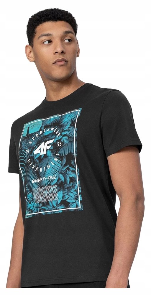 Koszulka Męska 4F Sportowa T-Shirt Bawełna S