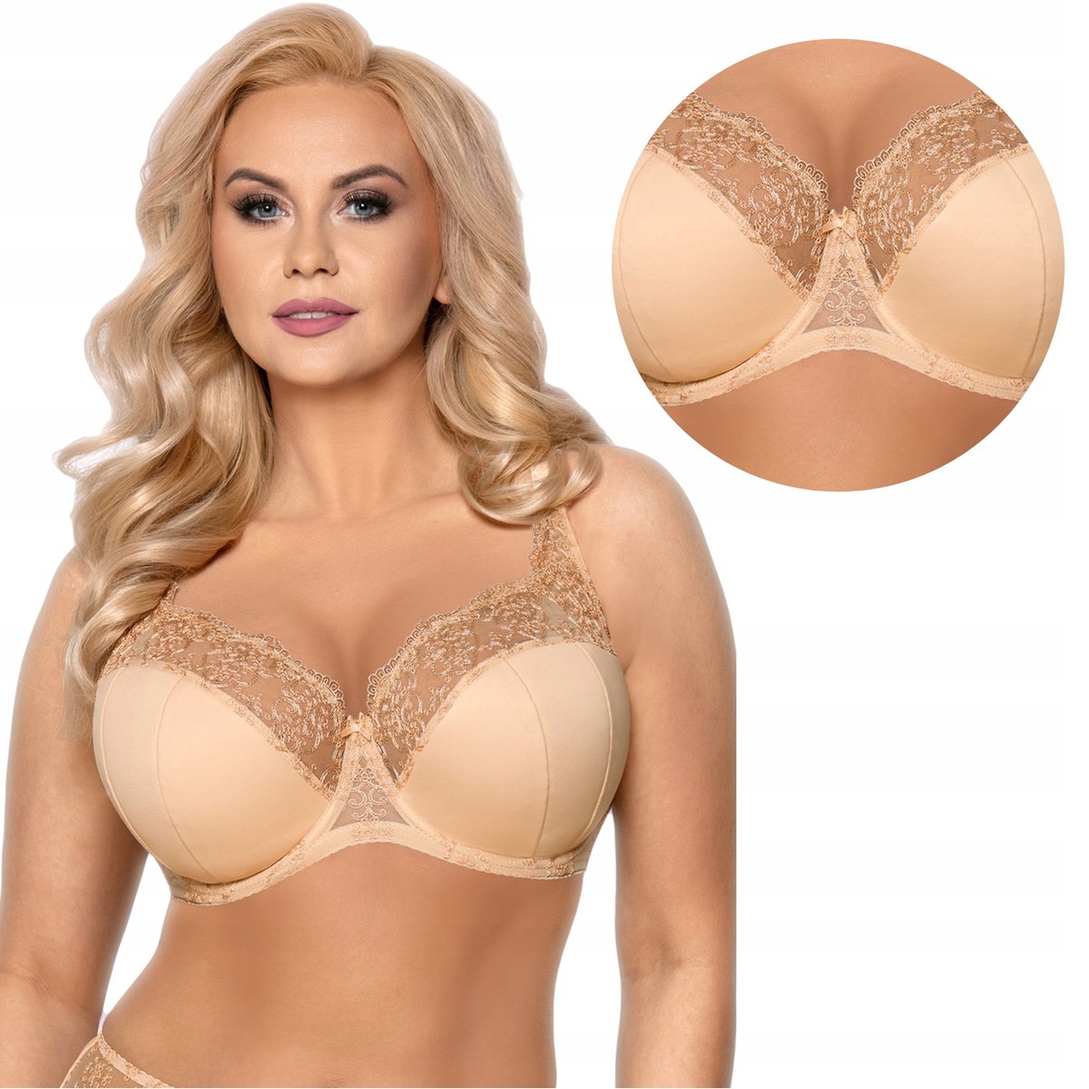 Biustonosz Semisoft Vena Vb-355 Maxi, Beżowy, 95E