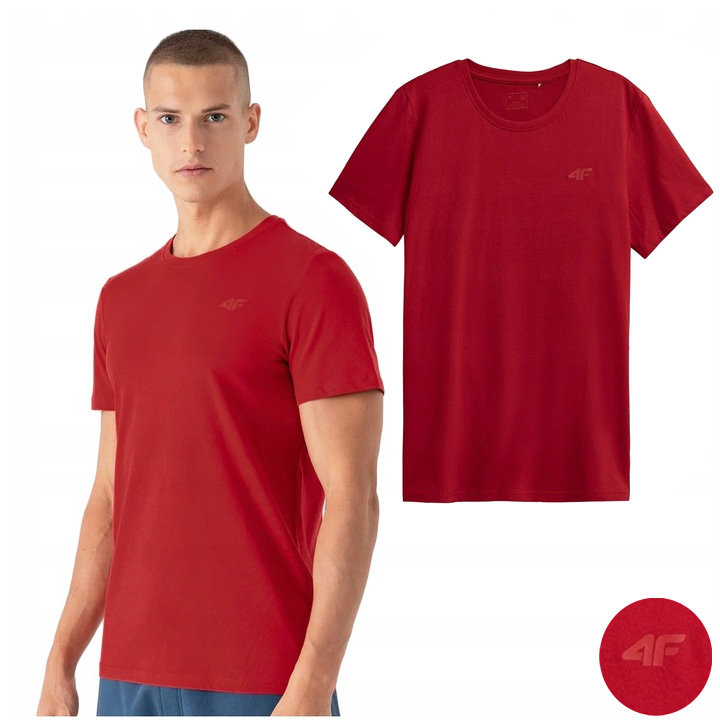 Koszulka Męska 4F Sportowa T-Shirt Bawełna S