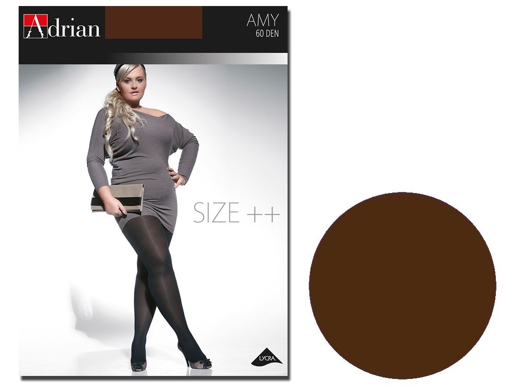 Rajstopy Amy Adrian 60 Den Size Plus Chocolate 5