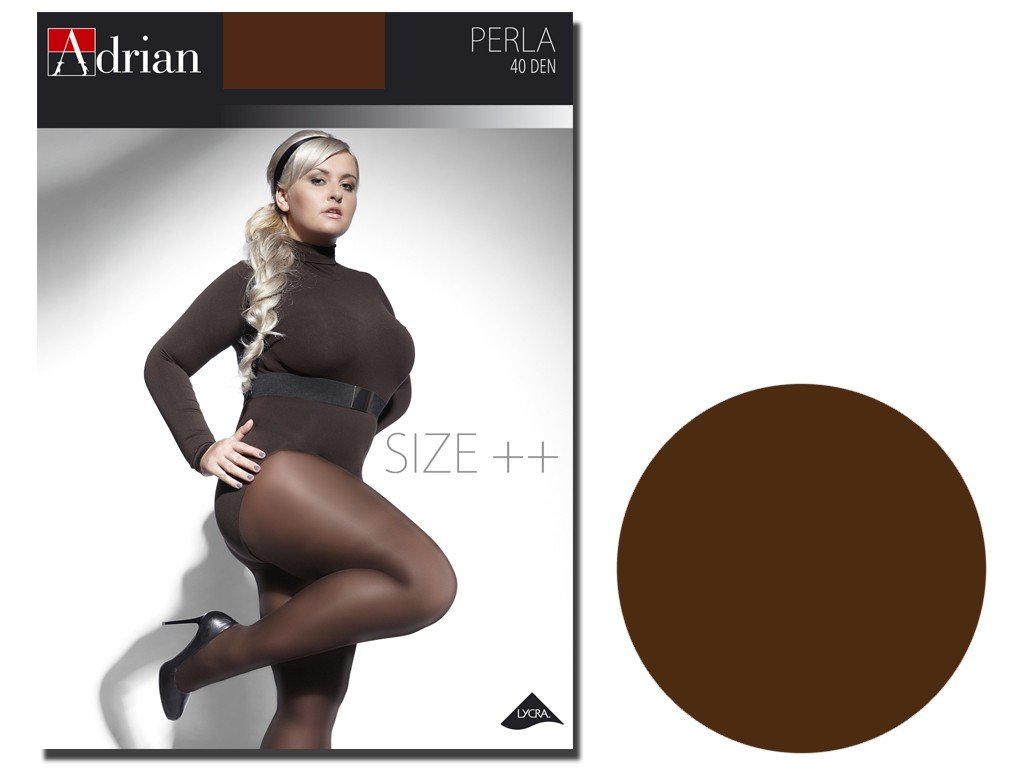 Rajstopy Perla Size Plus 40 Den Mikrofibra Chocolate 3