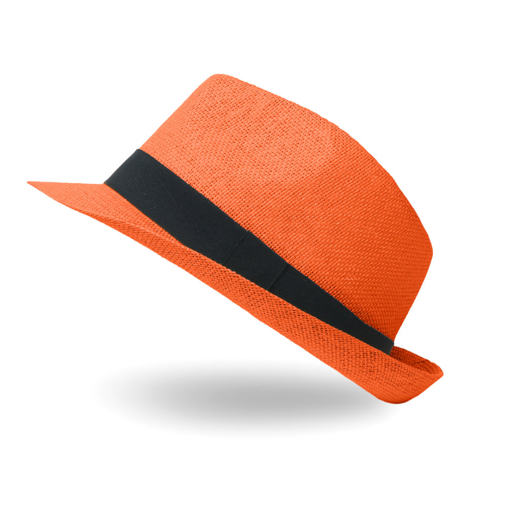 Kapelusz Trilby Słomkowy Męski Damski Lato Kolory 56 - Kpl-725004-Pom/56