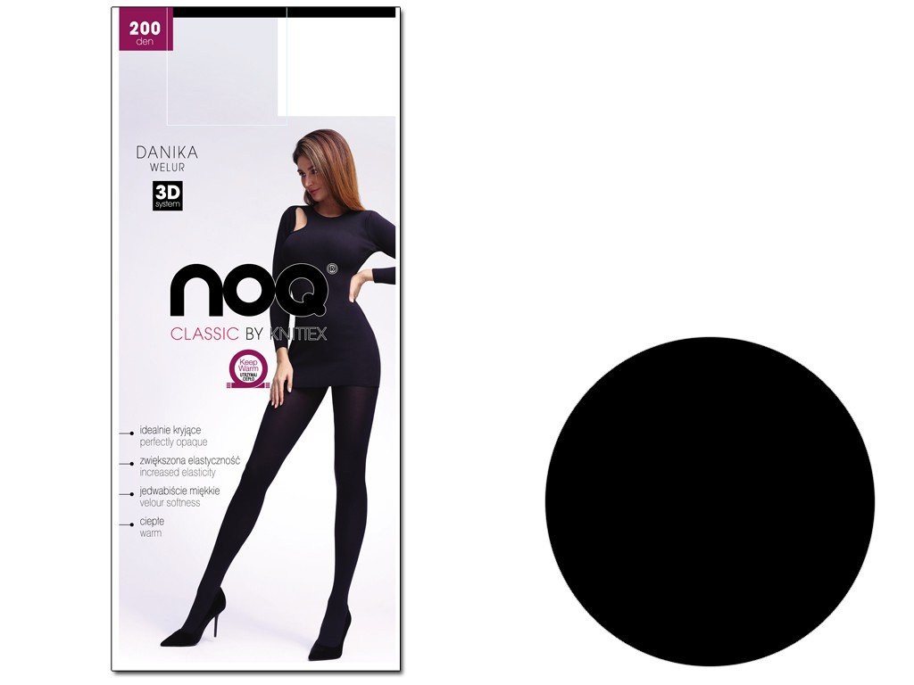 Rajstopy Kryjące 200Den Mikrofibra Nero 3