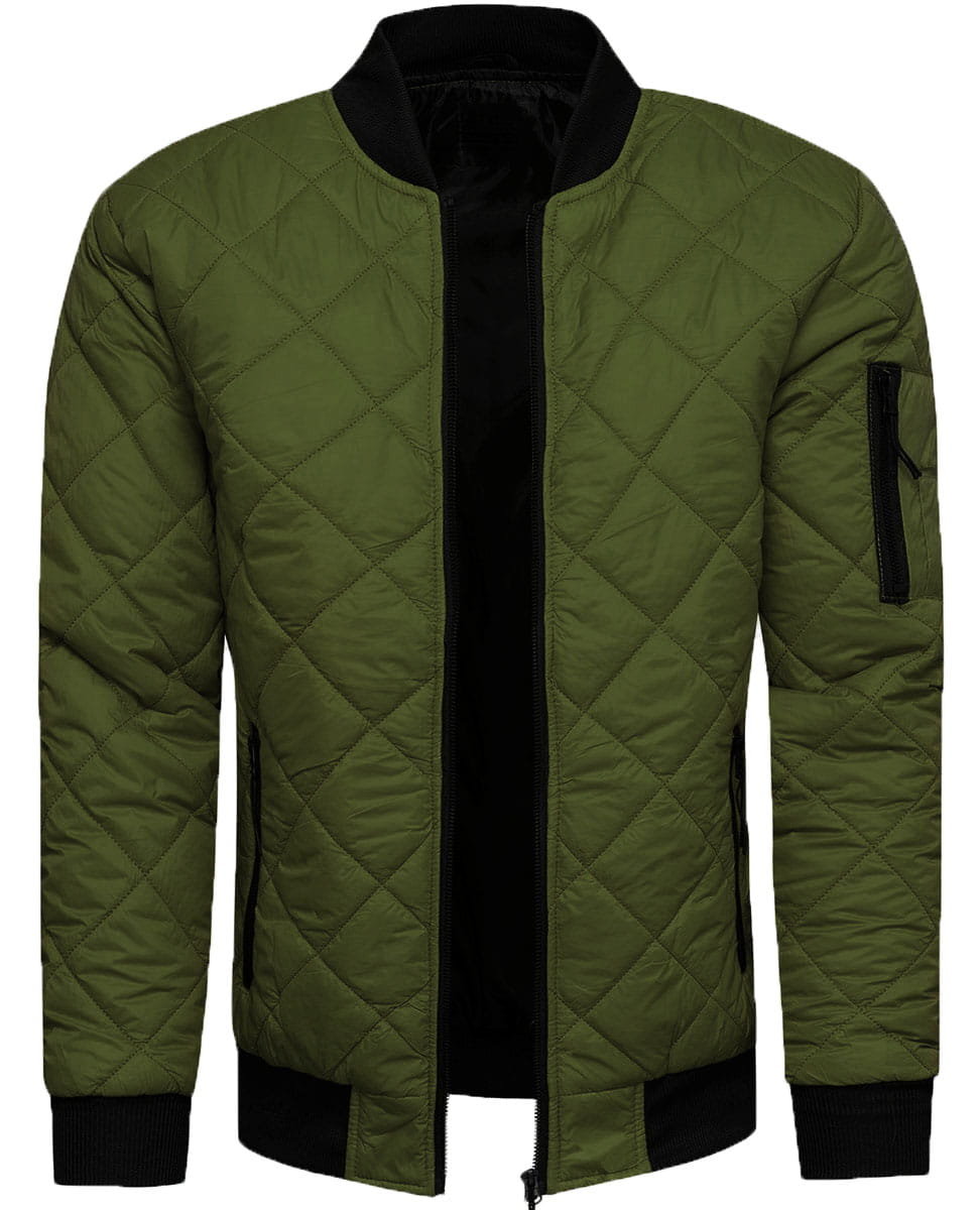 Kurtka męska przejściowa zielona Recea - XXL