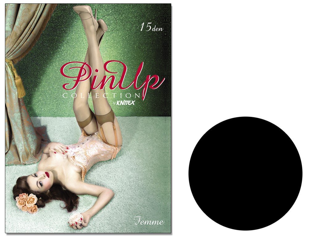 Pończochy Do Paska Nylonowe Femme 15 Den Nero 2