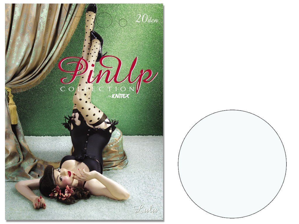 Pończochy W Kropki Do Paska Lulu Nylonowe Perle 2