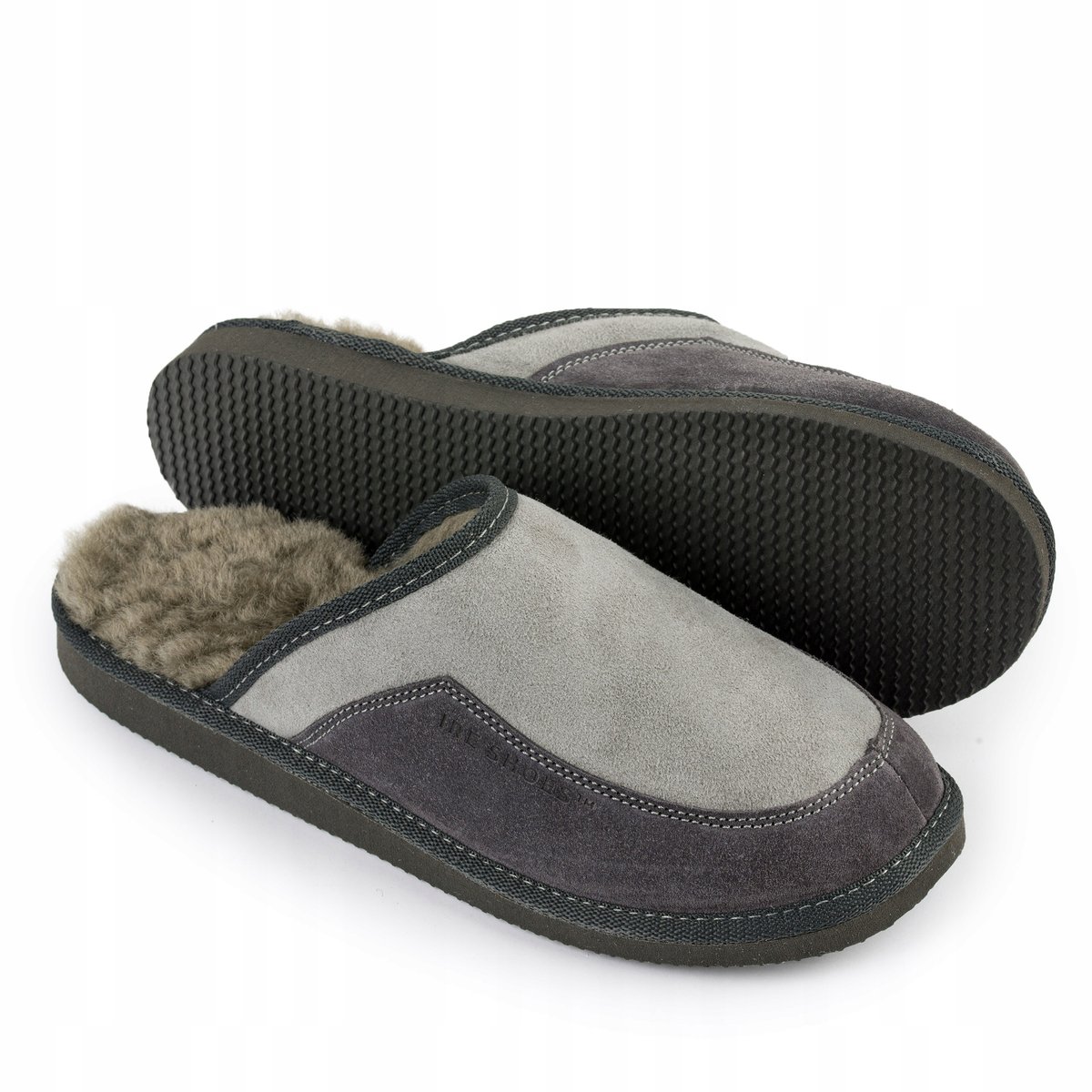 Kapcie Męskie Skórzane, Pantofle Klapki Laczki IRE r.42