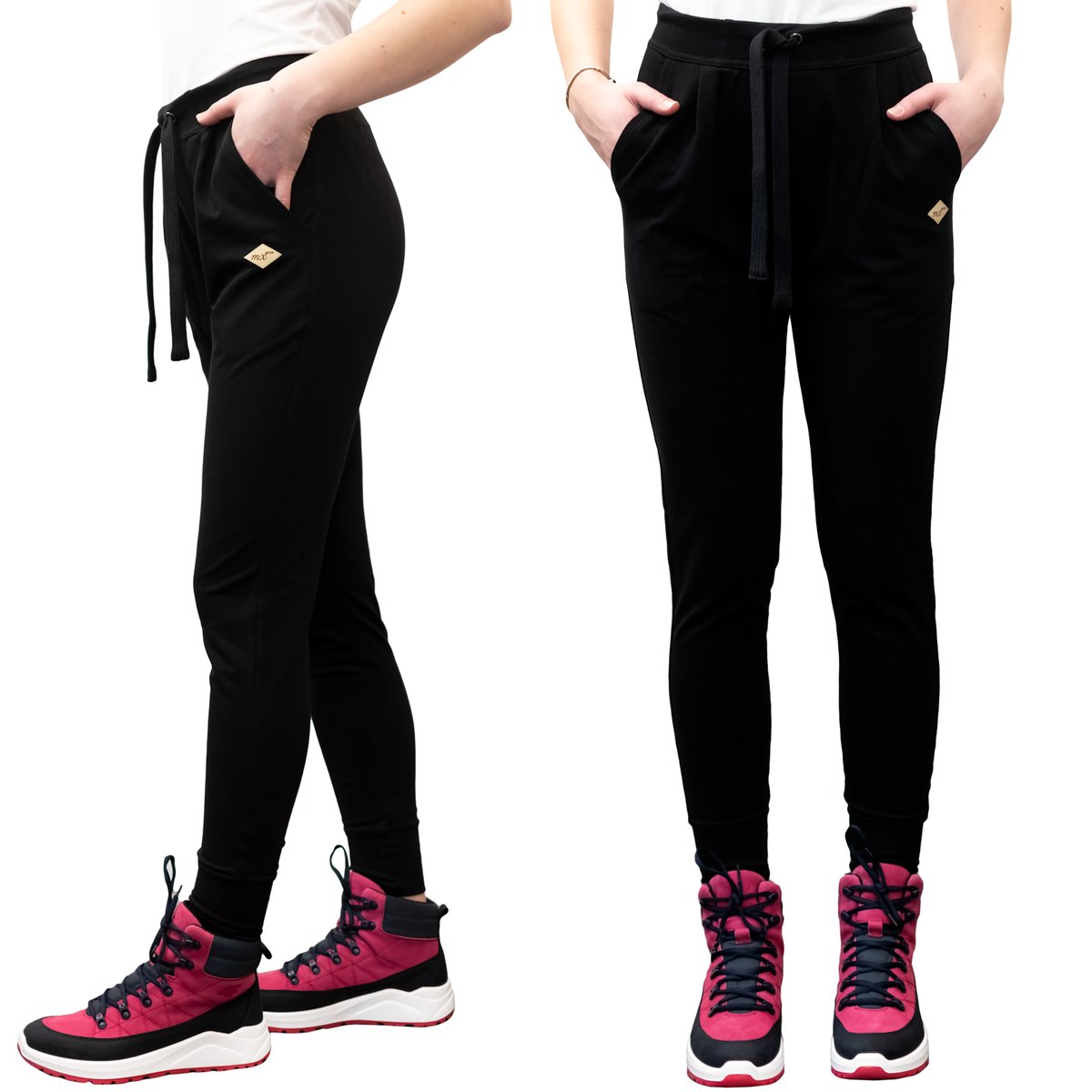 Spodnie Dresowe Modne MxModa Czarne M