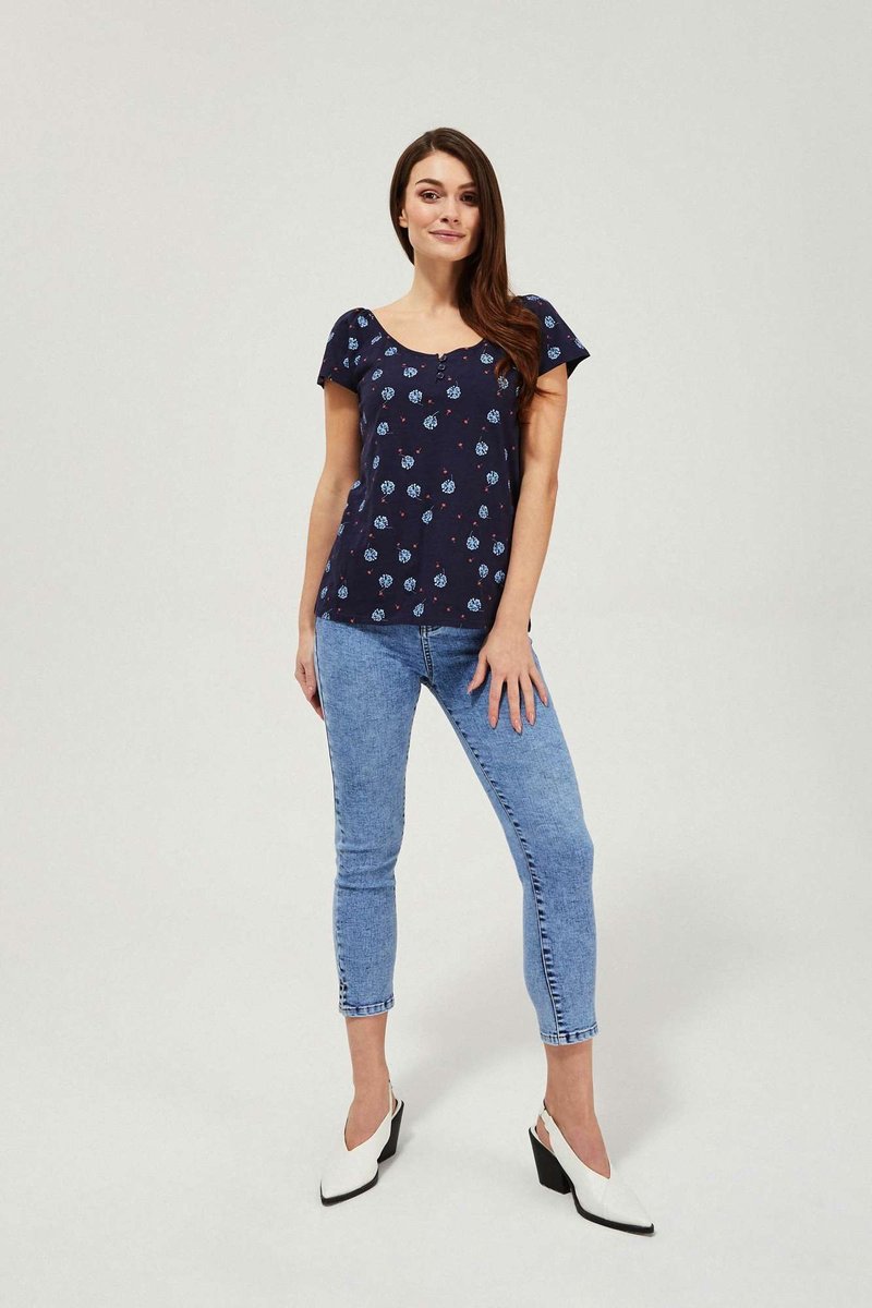 Jeansy skinny 7/8-XS
