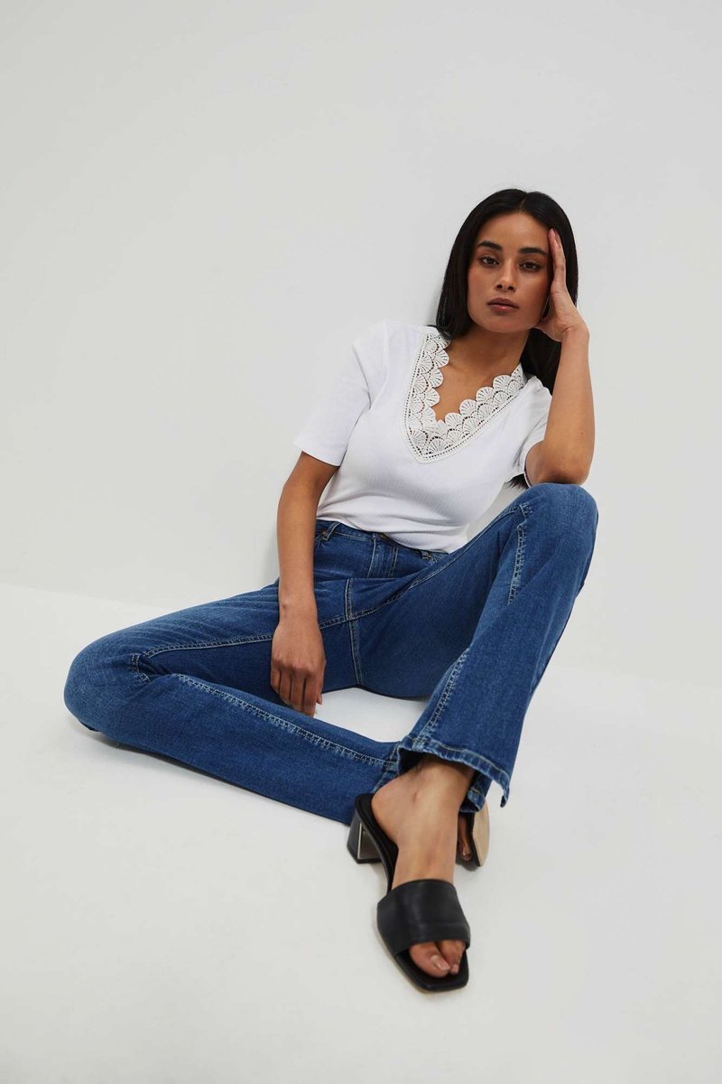 Jeansy typu flare-XS