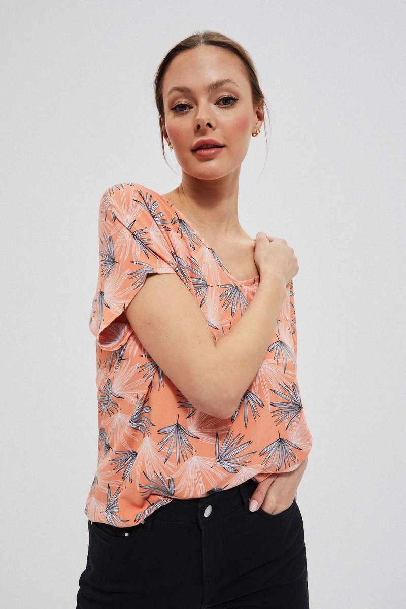 Koszula z wiskozy z odkrytymi plecami-46