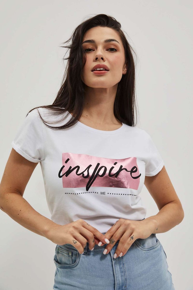 T-shirt z napisem-XXL