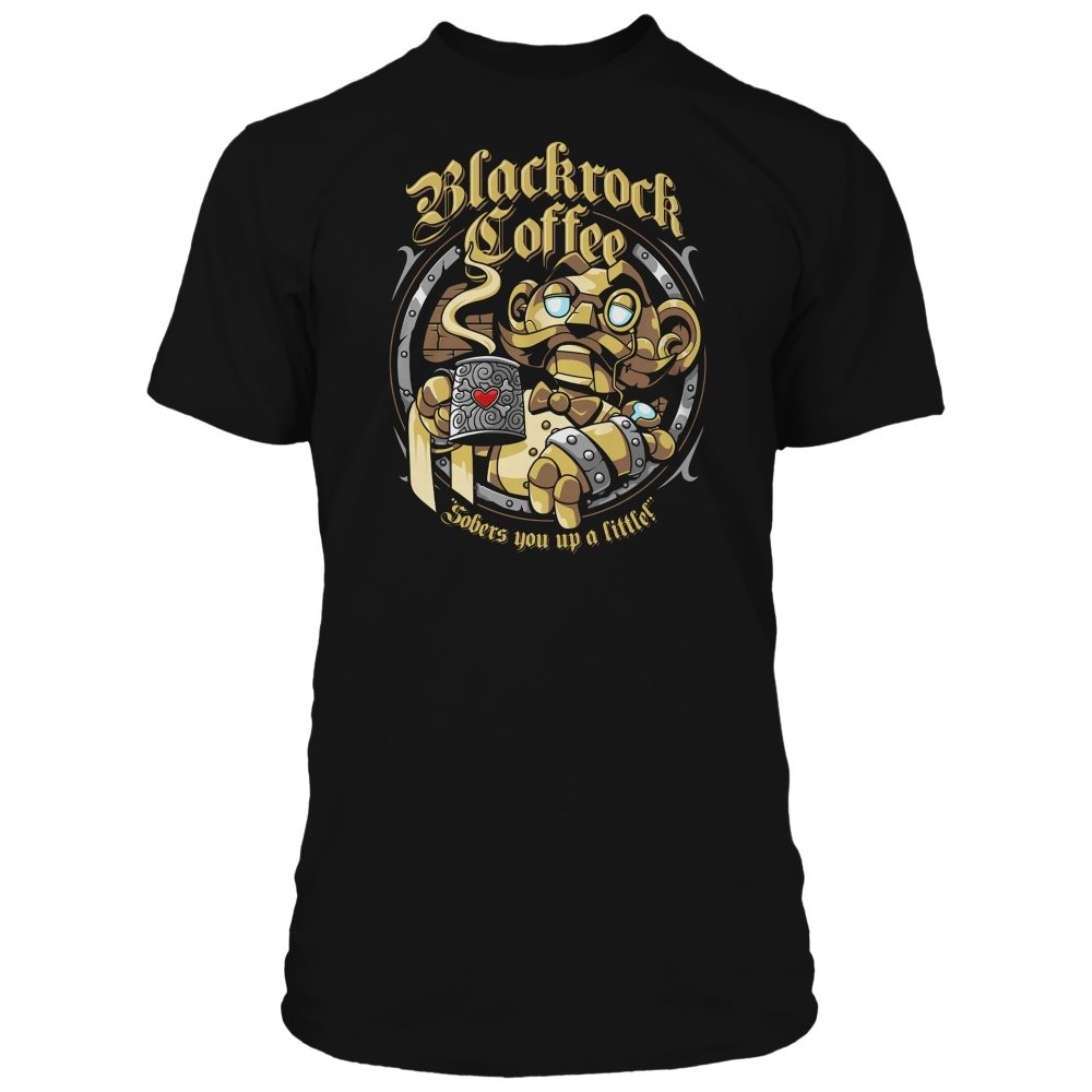 World of Warcraft - Blackrock Coffee premium koszulka, czarny (S)
