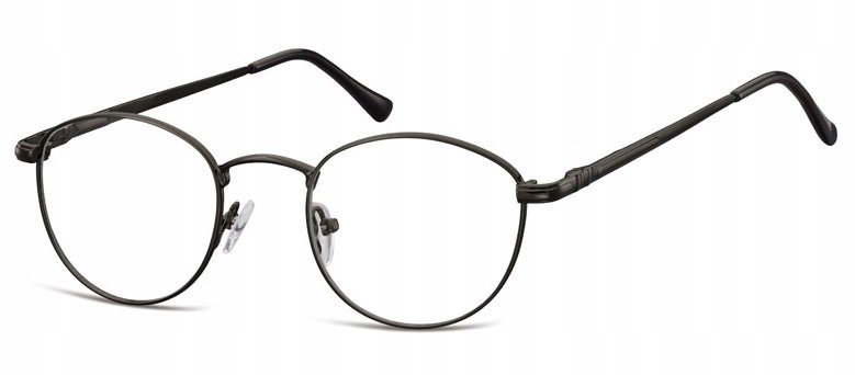 Oprawki Lenonki Unisex Korekcyjne Czarne Okulary