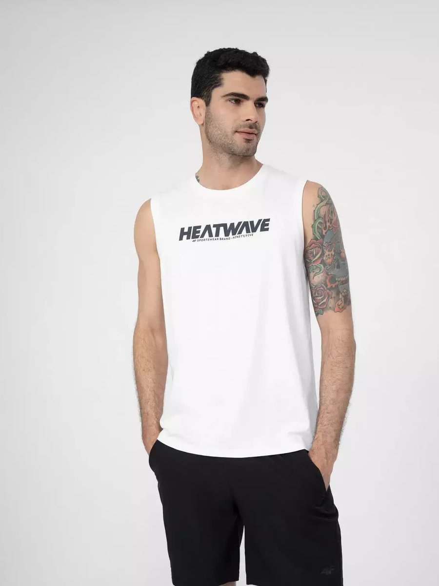 Koszulka Męska 4F Bez Rękawów T-Shirt Bawełna L