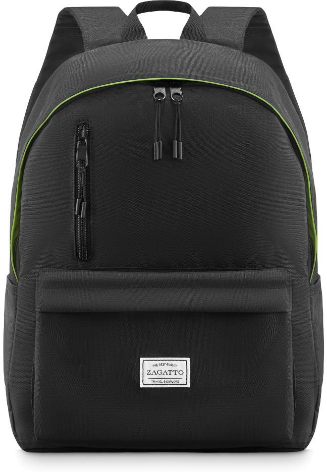 Zagatto, Plecak męski szkolny sportowy, plecak unisex na laptopa 27L czarny