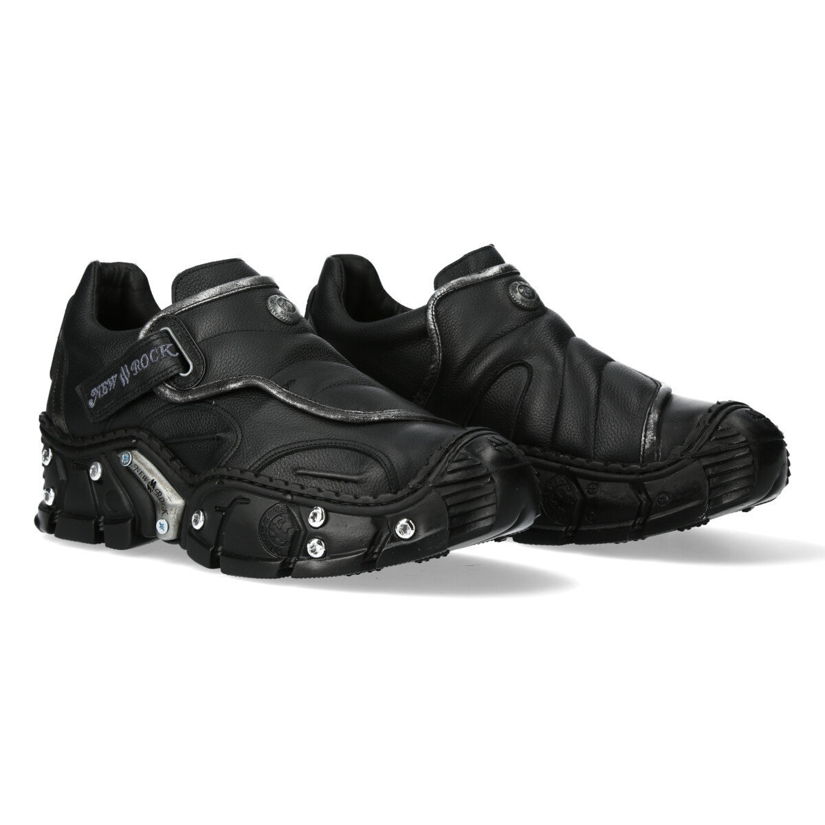 Buty New Rock Luxor Negro, Luxor Negro, Box Plane, Impact Negro Lateral + Tornillo 2813 Paladio **Millar [M-Impact010-C32]-42