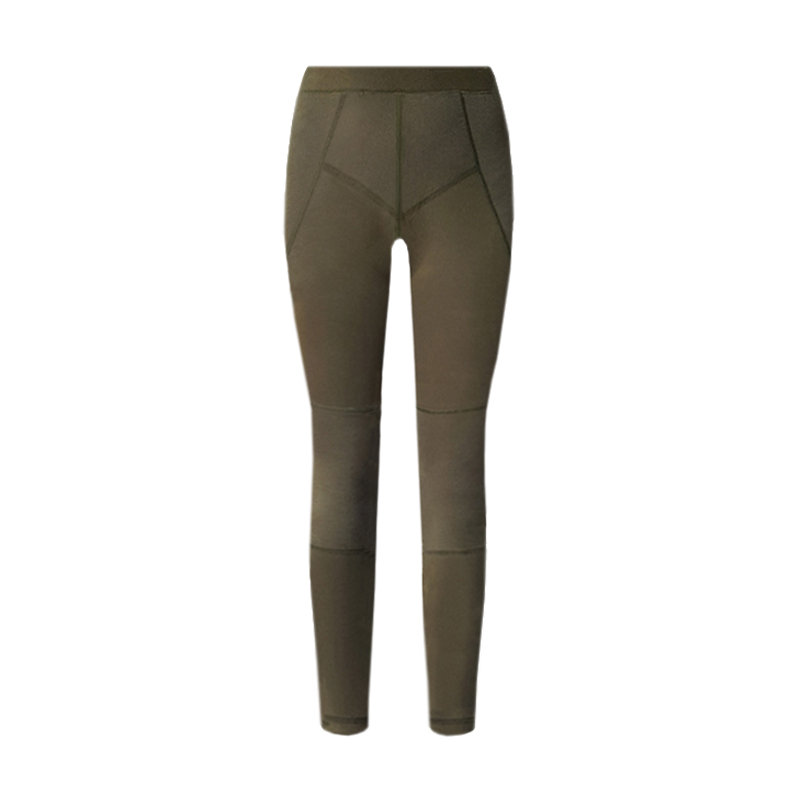 Legginsy Damskie Termiczne Khaki Merino Rozm. M