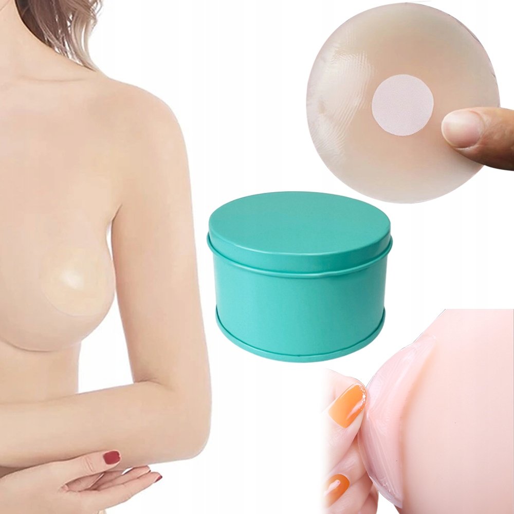 SILIKONOWE NAKŁADKI OCHRONA NA SUTKI NAKLEJKI 12 SZTUK