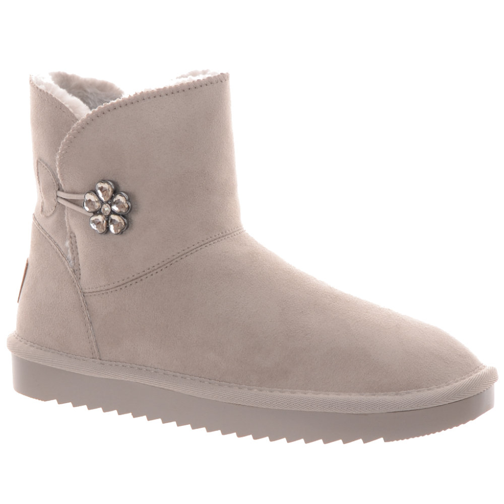 Marco Tozzi Beżowe Damskie Botki Śniegowce 38