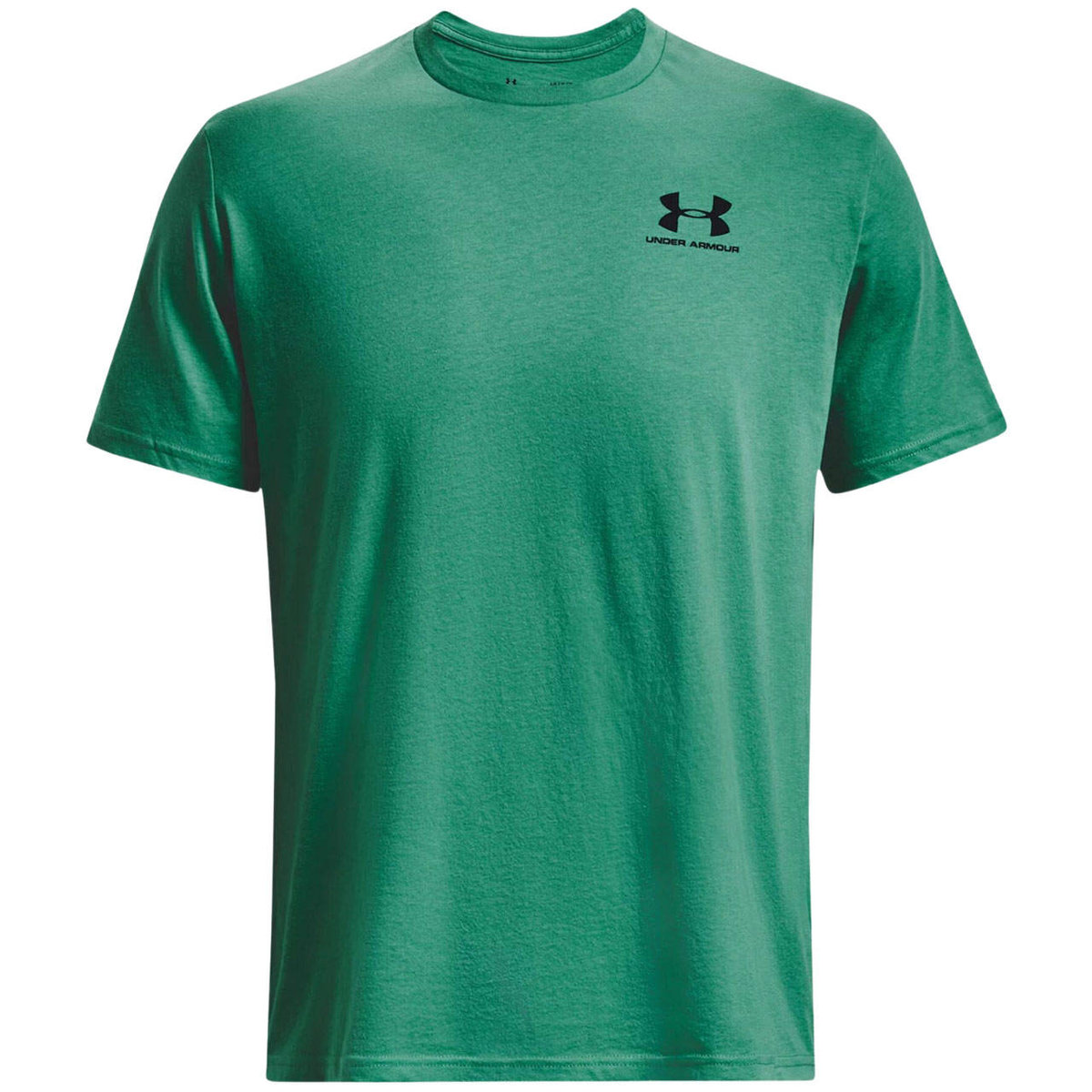 Koszulka męska Under Armour Sportstyle Left Chest SS zielona 1326799 509-S