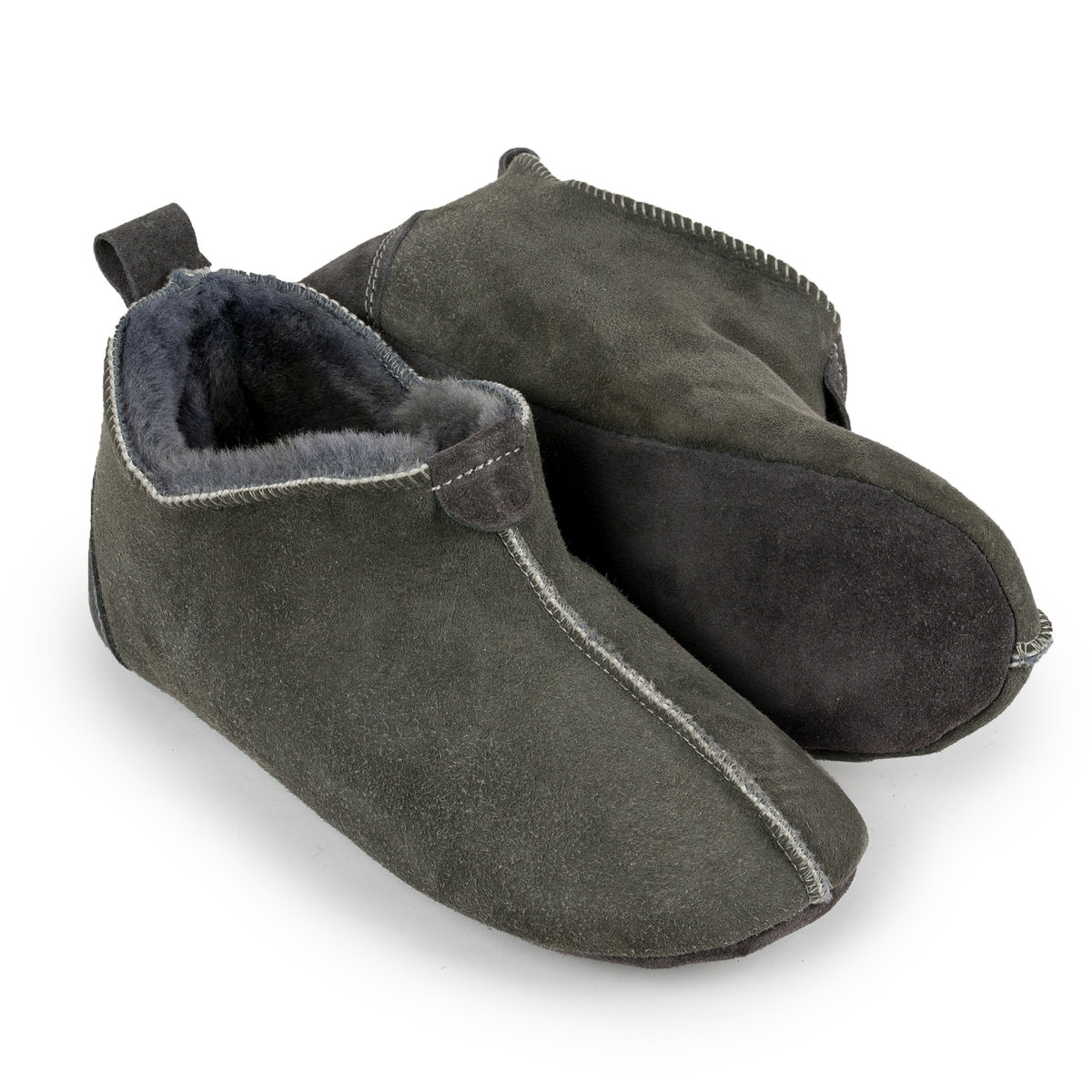 Kapcie Damskie Skórzane 100% Wełna r.39