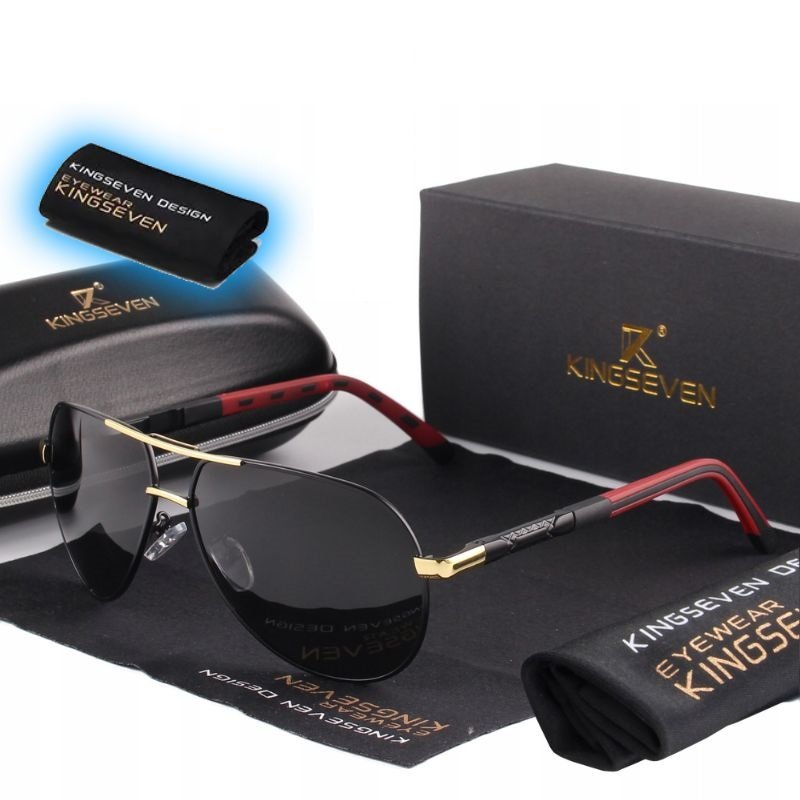 Okulary Kingseven Złoty Czarny