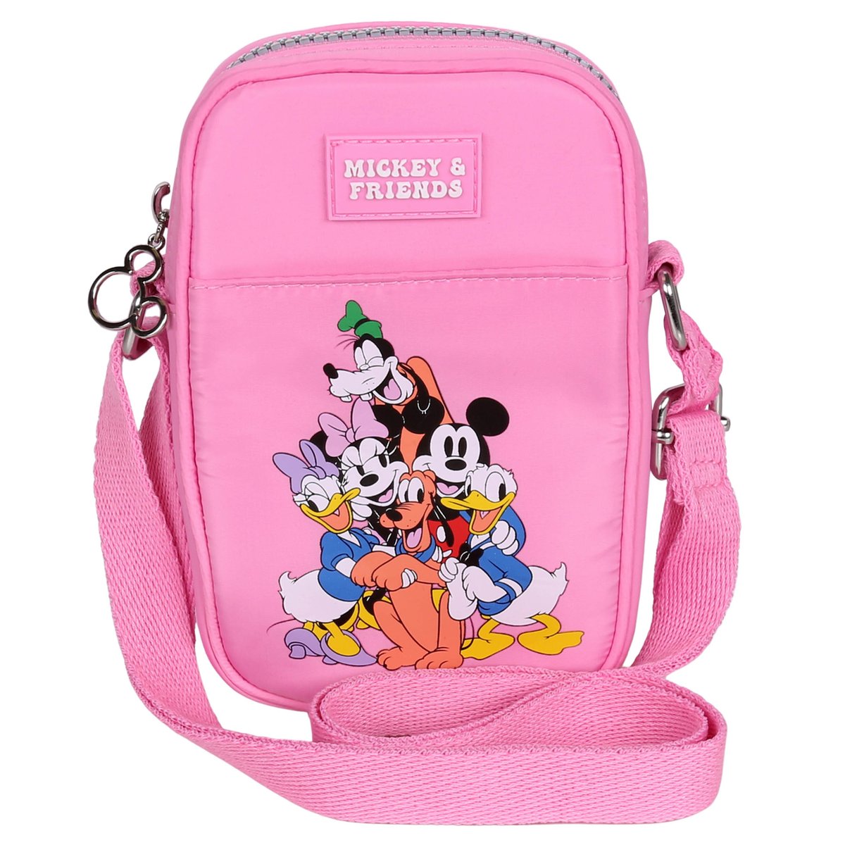 Myszka Mickey Disney Różowa Mini Torebka, Saszetka Na Pasku 17X11X3 Cm Uniwersalny