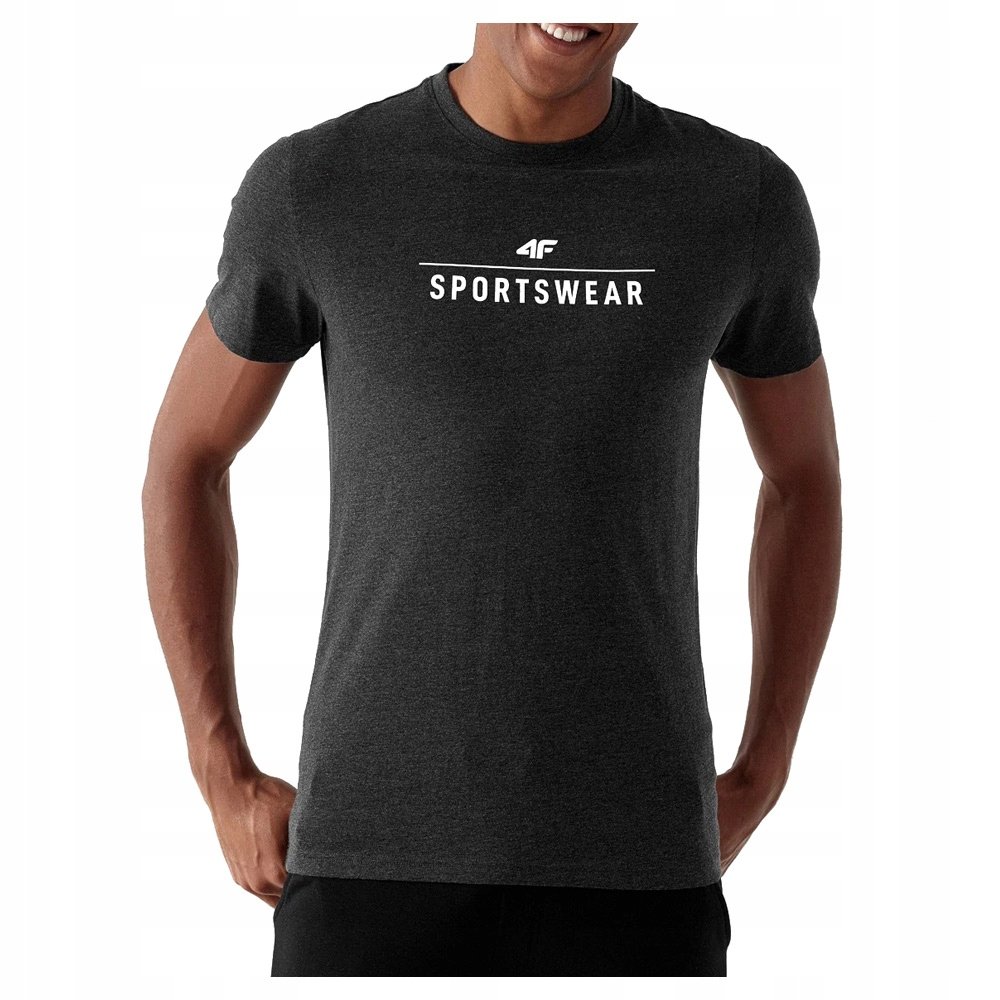 4F T-Shirt Koszulka Męska Ttshm539 Szara M