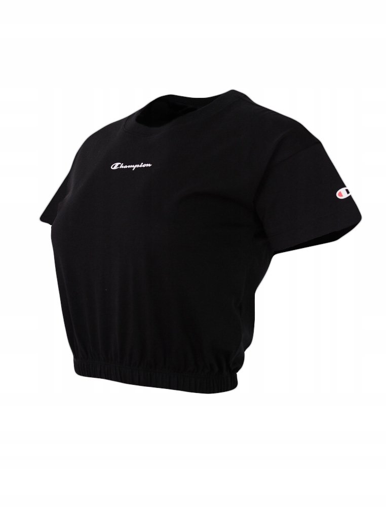 Champion Koszulka Damska Crop Top 115211 Czarna Xs