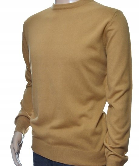 Sweter męski z kaszmiru i wełny merynosów XXL 2XL