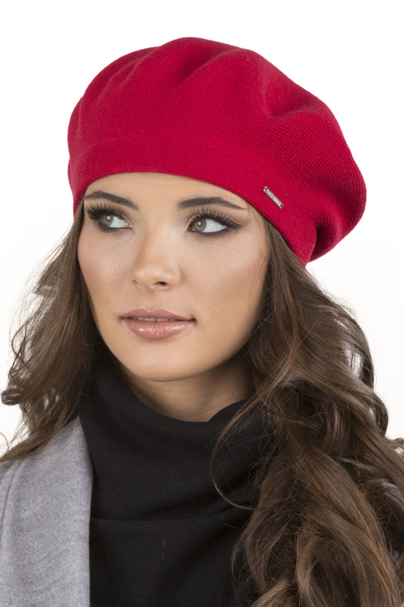 Vivisence 7005 Czerwony Uni Nakrycie Głowy Beret