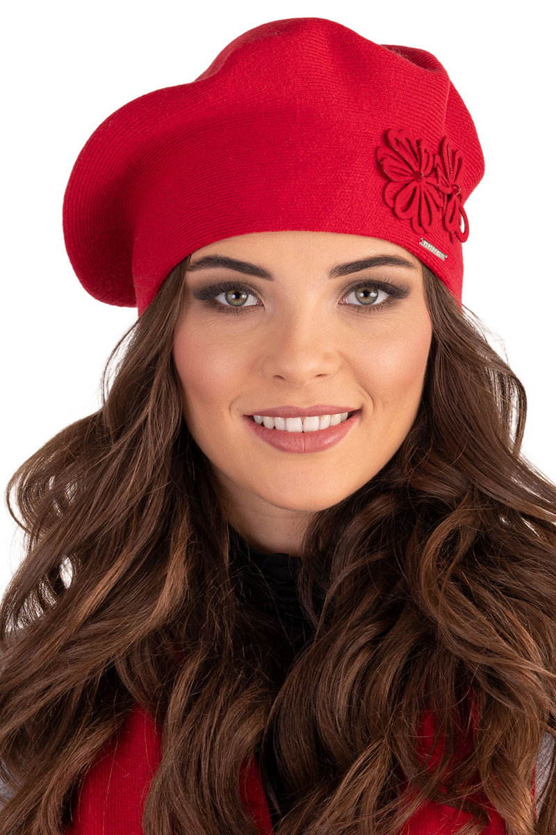 Vivisence 7007 Czerwony Uni Nakrycie Głowy Beret