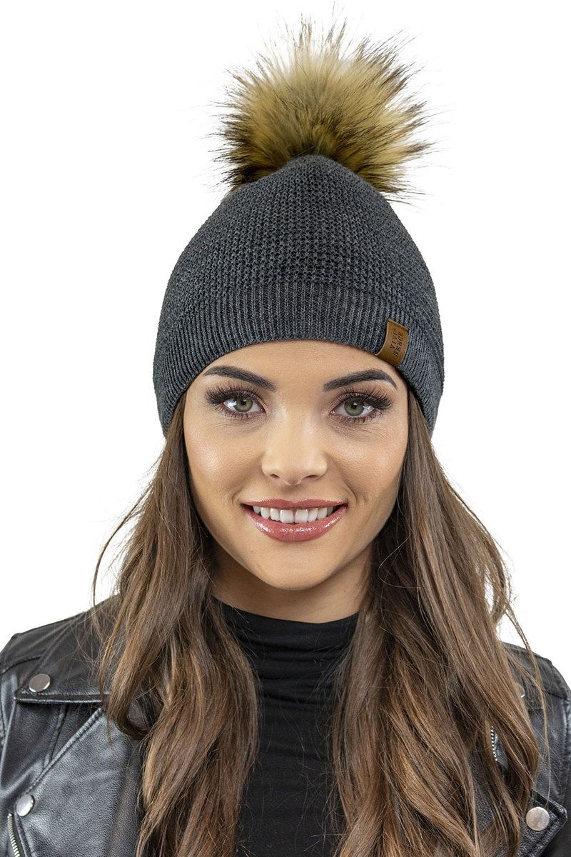 Vivisence 7041 Ciemnoszary Uni Nakrycie Głowy Czapka