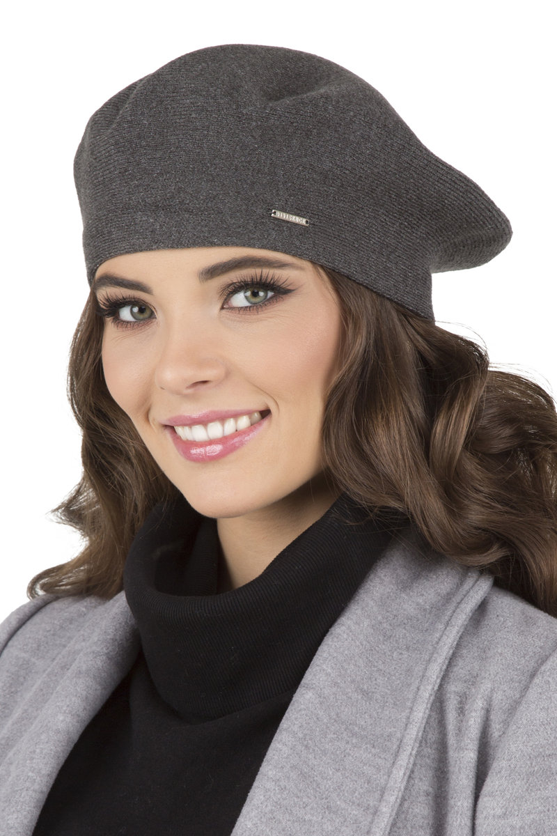 Vivisence 7005 Ciemnoszary Uni Nakrycie Głowy Beret
