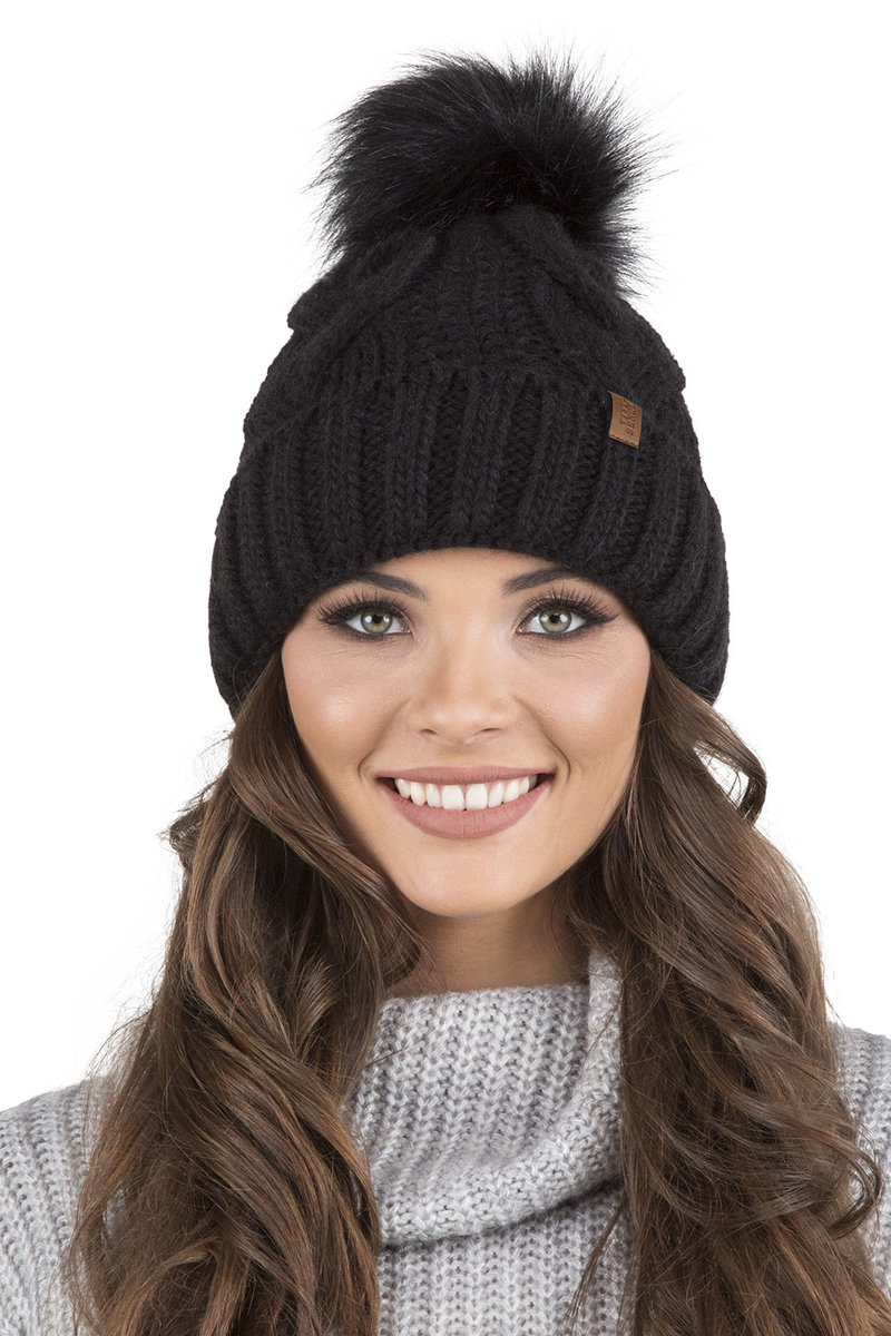 Vivisence 7014 Czarny Uni Nakrycie Głowy Czapka