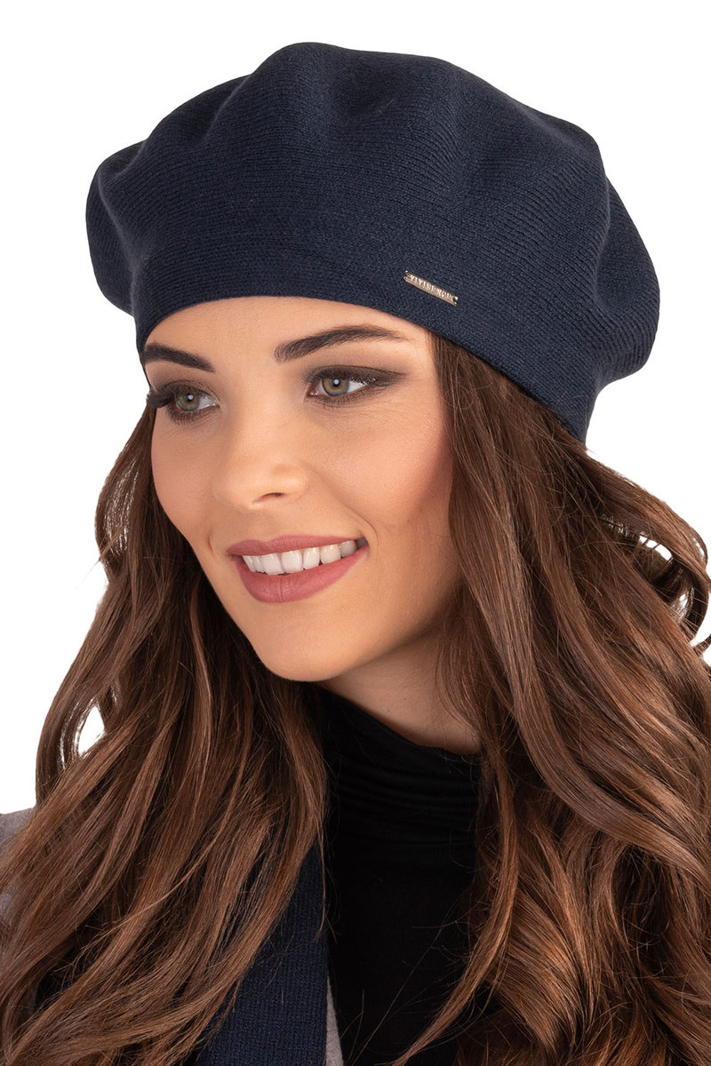 Vivisence 7005 Granatowy Uni Nakrycie Głowy Beret