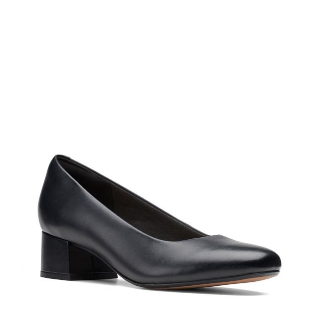 Clarks Marilyn Leah E [Black Leather] - Rozmiar 40