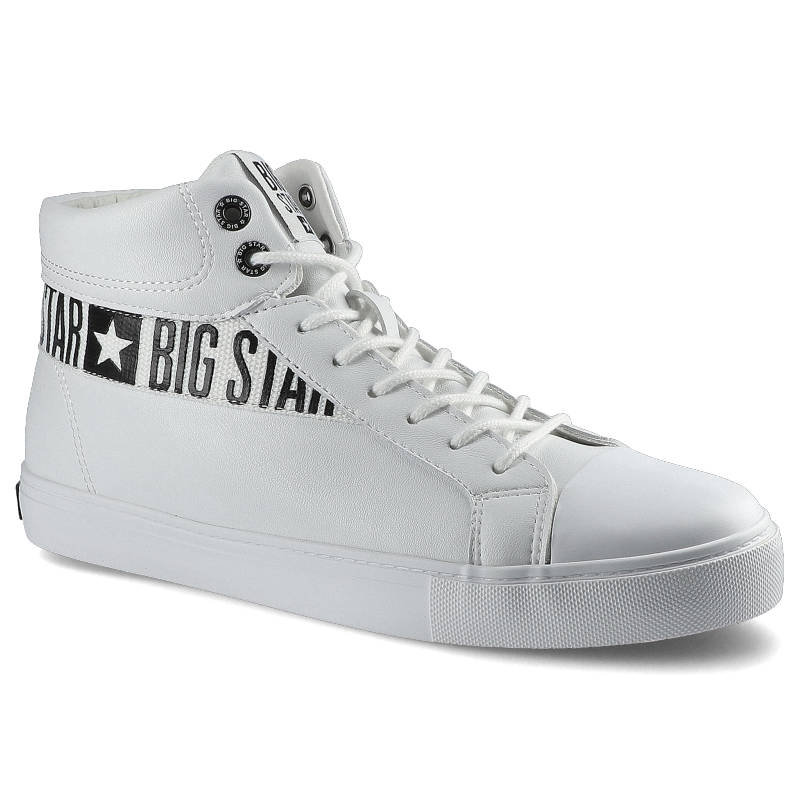 Białe Sneakersy Big Star Męskie Wygodne Obuwie